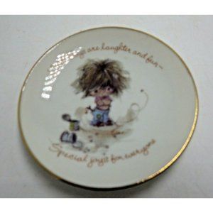 Lasting Treasures Little Boys Plate Gold Rimmed American Greeting 1976